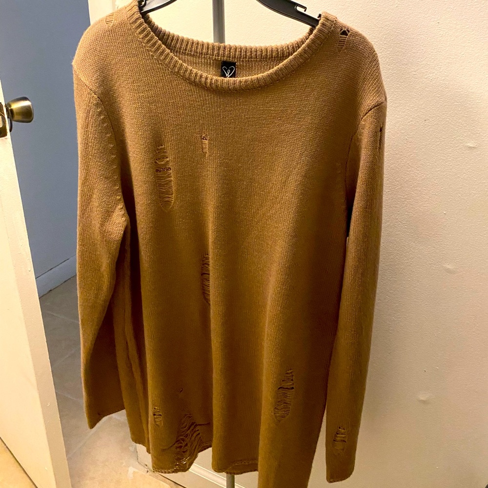 Distressed sweater/dress